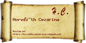 Horváth Cezarina névjegykártya